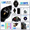Clock Luxury Smart Watches Sports Fitness Lady Voice Assistant Blue Tooth Call 3D Dynamic Watch Face IP68 Waterproof Smartwatch
