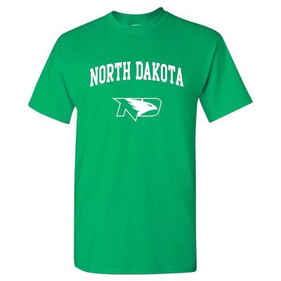 North Dakota Fighting Hawk Bogen Logo - NCAA Sport Lizenziertes T-Shirt - Grün