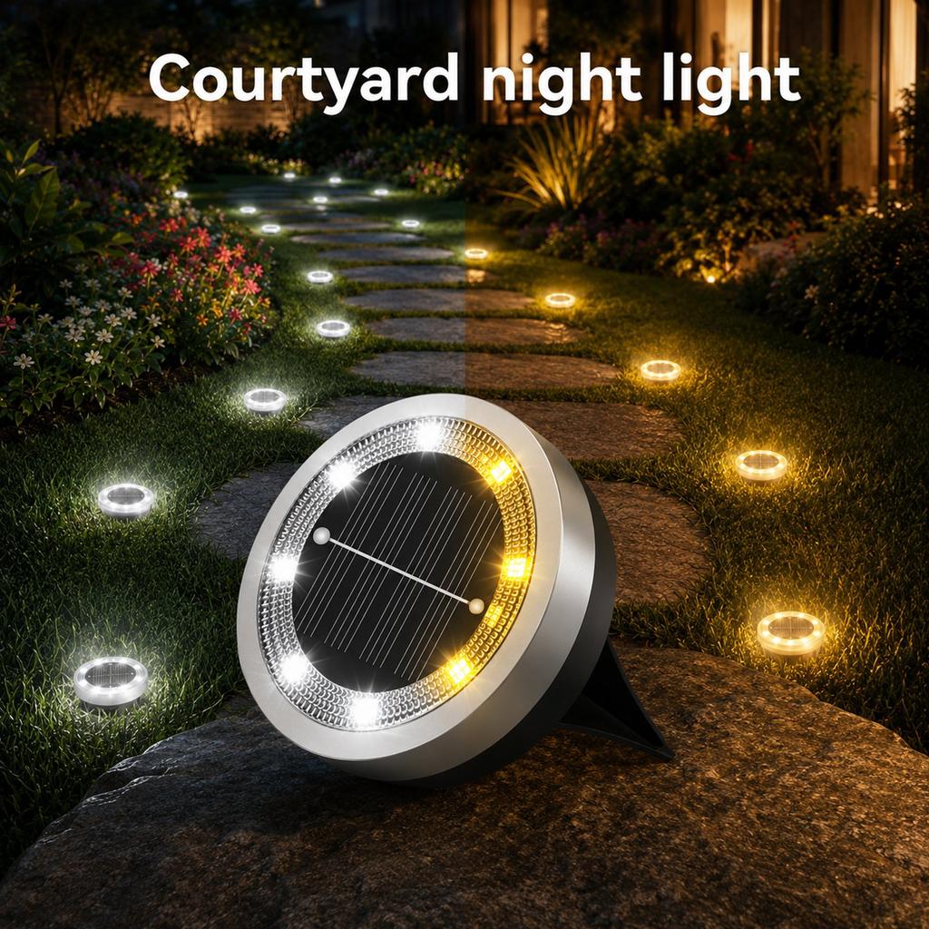 Powered Outdoor In-Ground Lights, Stainless Stake Lights for Garden, , Decoration