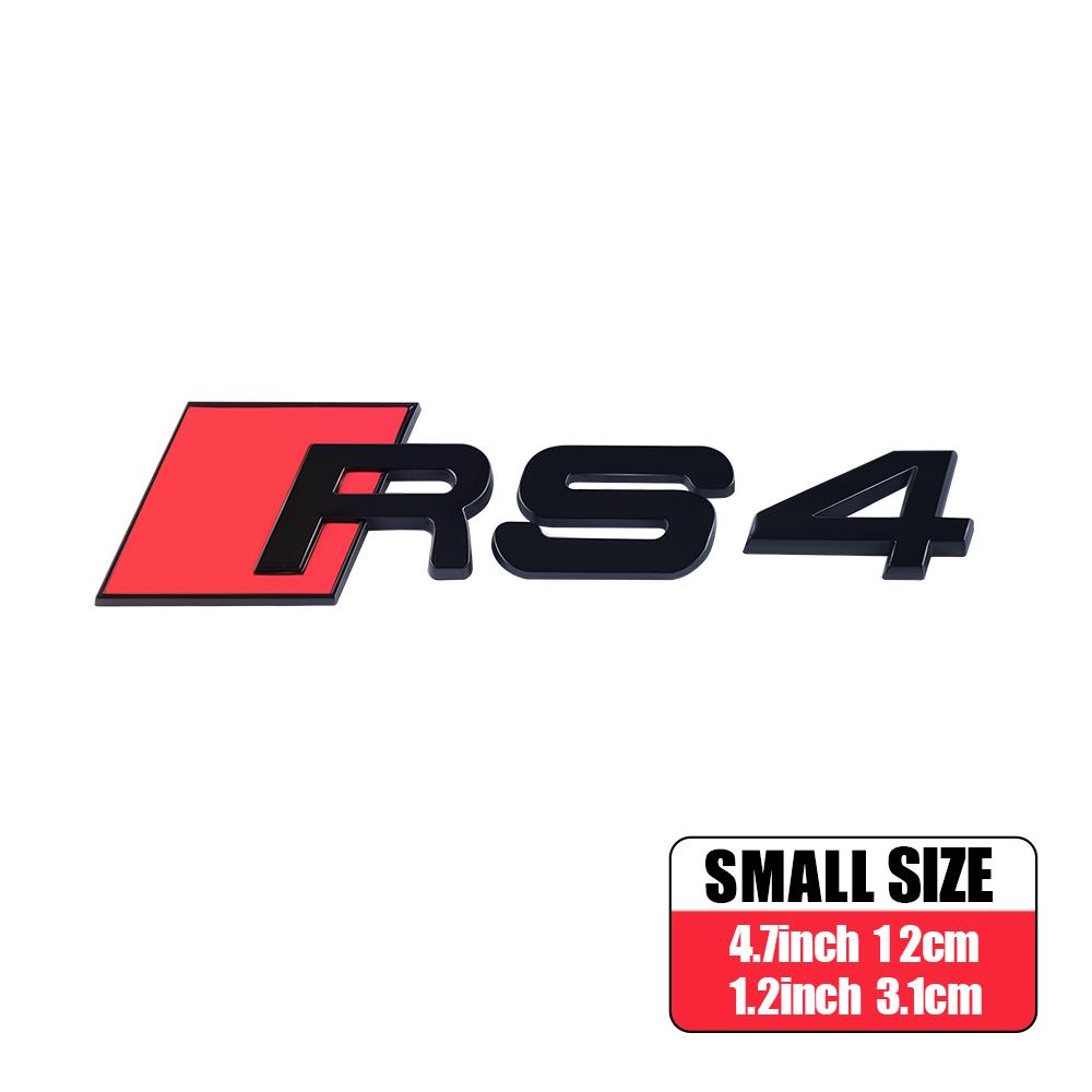 RS3 RS4 RS5 RS6 RS7 RS8 Logo Car ABS Emblem Body Tail Trunk Decoration Sticker Accessories For Audi A1 A2 A3 A4 A5 A6 A7 A8 RS S