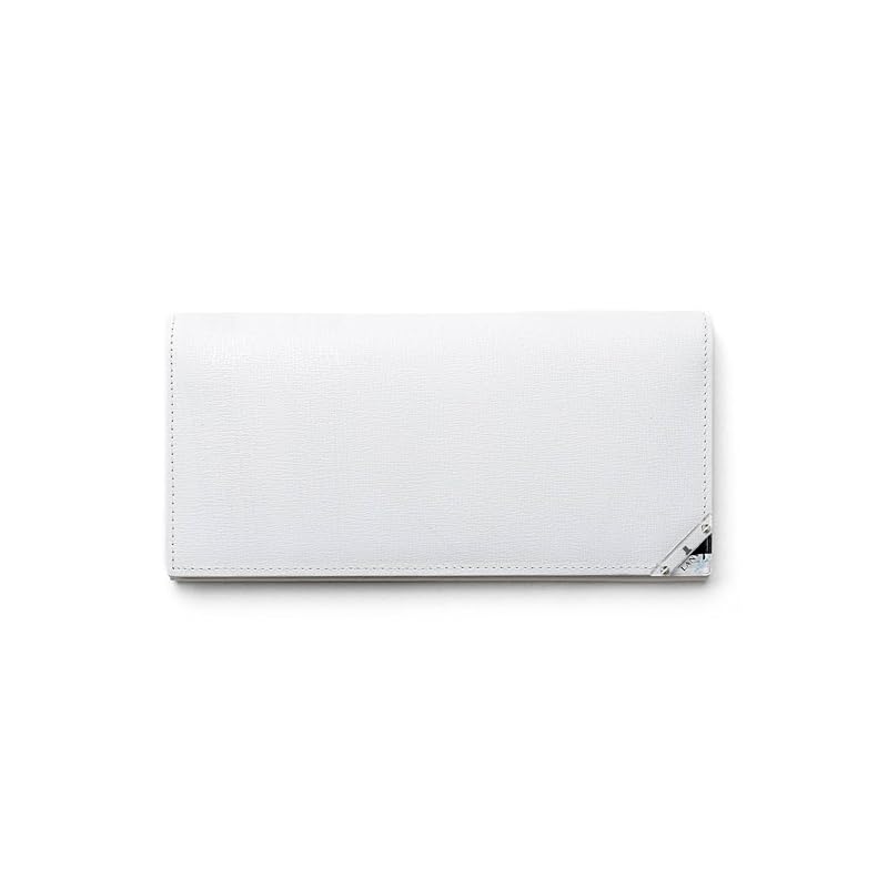 

[Lanvin on Blue] long wallet Aqua accessories men s white