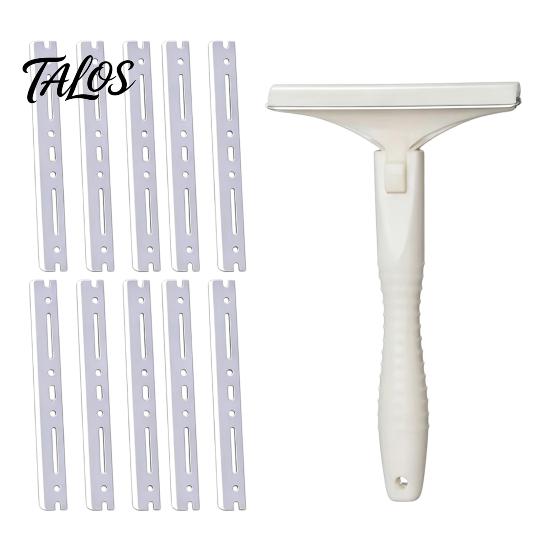 Food Processing Tool Pig Hair Removal Tool, T-Shaped Handle Stainless Steel Blade Scraper, T Shaped Scraper Easy Fat for Meat And Scraping Kitchen
