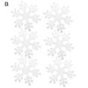 1 Set Christmas Snowflake Foam White Color Increase Atmosphere Xmas Tree Hanging Pendant Home Office Decor for Gift