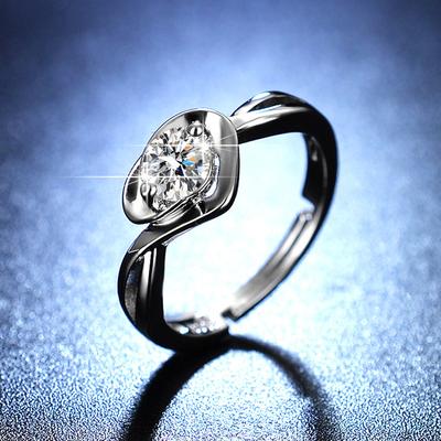 Anello Cuore, Simulazione Confessione Proposta di Matrimonio Anello Diamante Mozzarella, Anello d'Amore Nuziale Giapponese e Coreano