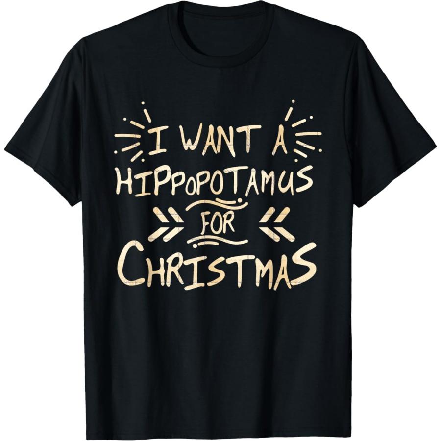 

I Want A Hippopotamus For Christmas T-Shirt(3) XXXXXL чёрный