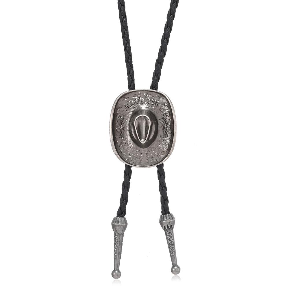 Europese & Amerikaanse Westerse Cowboy Stierenkop Hanger Hemdketting Bolo Tie Ketting