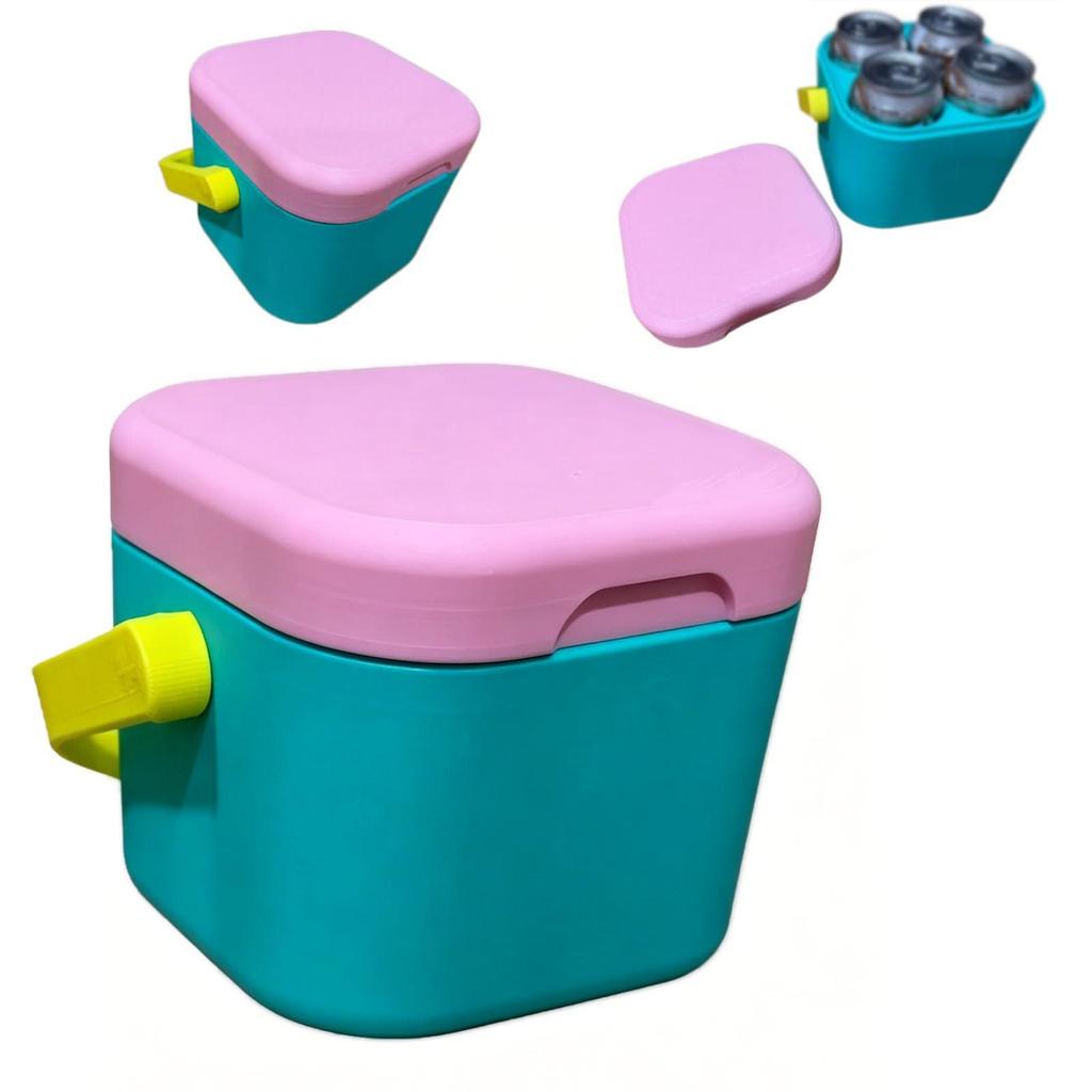Insulated Portable Cooler With Handle Mini Freezer Fridge Heat Preservation Food Storage Cooler Box For Beach Picnic