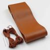 TOP Layer Leather Car Steering Wheel Cover Braid Soft Texture Car Covers With Needles Thread Genuine Leather Car Styling