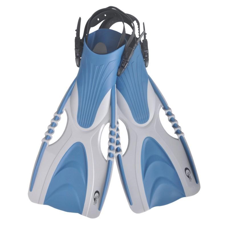 Adjustable Medium-Length Swim Fins Snorkeling Diving Freestyle Breaststroke Unisex Silicone Footwear