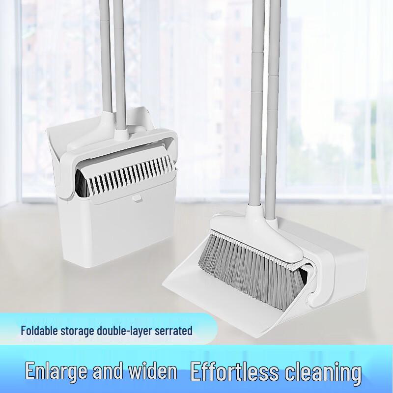 Soft-Bristle Broom & Dustpan Set
