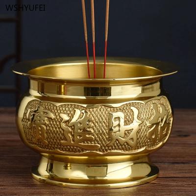 1 Stück Räuchergefäß aus reinem Kupfer Tempel Buddhistische Halle Haushaltliche Opfergaben Feng Shui Zubehör Heimdekoration Opfergabe