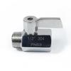 Mini Ball Valve 304 Stainless Steel, Internal/External Thread, 6/4 Points