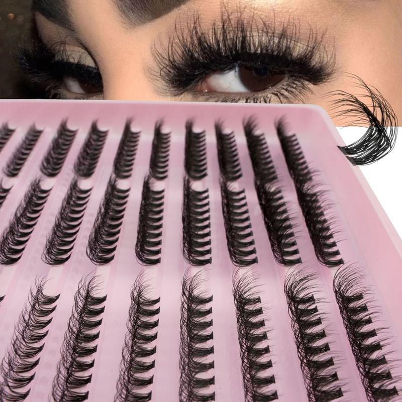 Lashie - Set: Curl Multipack False Eyelashes Cluster (Various Designs)