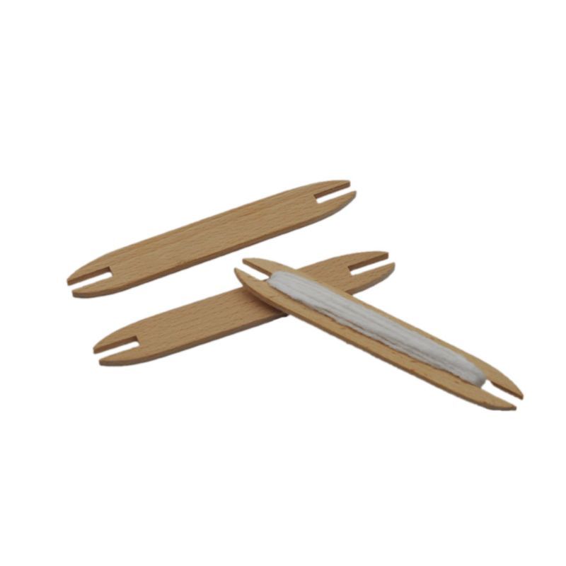1/2 Pezzi Navetta in Legno di Faggio per Telaio Strumento per Maglieria Bastoncino Avvolgitore per Arazzi per Imitare Scenari di Vita Reale.