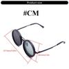 Retro Steampunk Round Polarized Sunglasses with UV400 Protection Adjustable Dimming Glasses for Men & Women Unisex