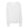 Mesh Sleeved Bottoming Shirt for Women's Spring Autumn Hollowed Out Knittwear New Ice Silk Long Sleeved T-shirt Knitted Top