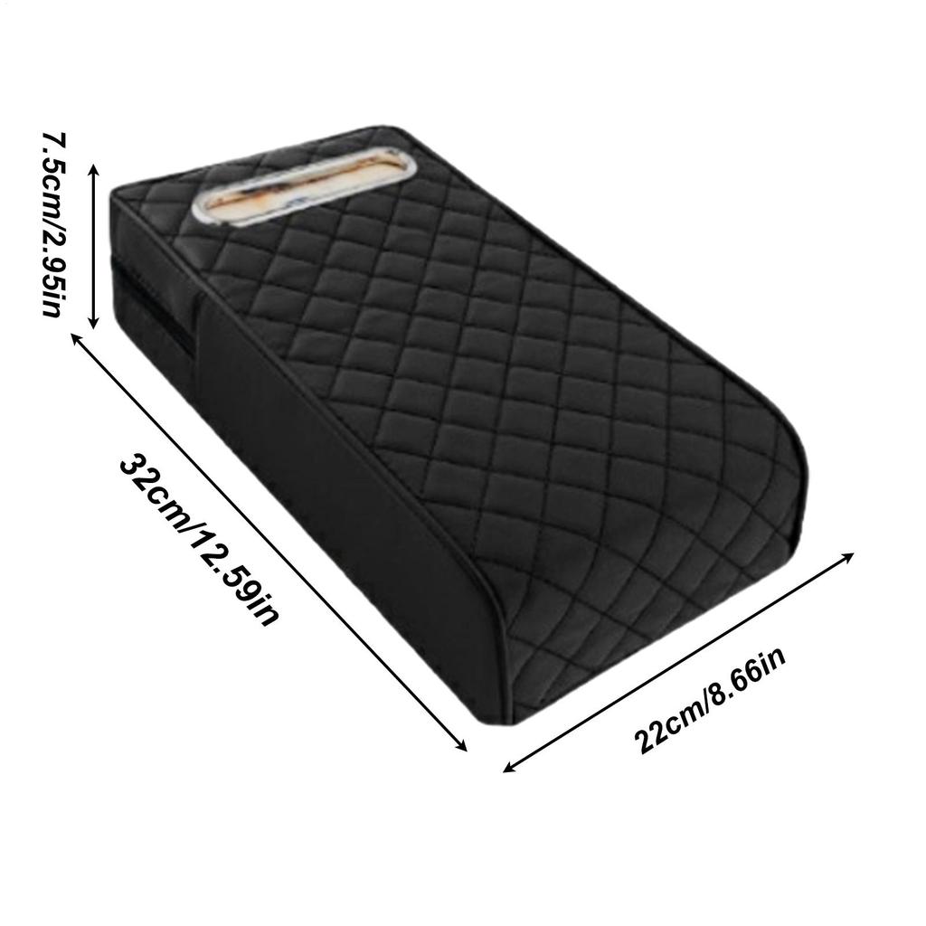 Car Center Console Cover Auto Armrest Box Cover Car Armrest Cushion With Tissue Holder Box Middle Console Covers Center Console
