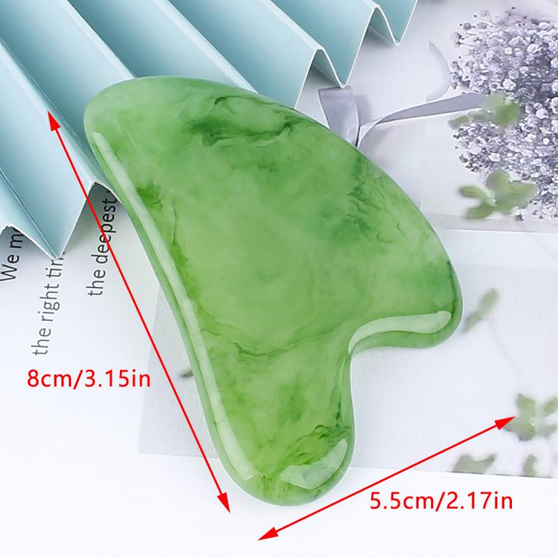 1Pc  Stone Gua Sha Massage Board For Face Rose Quartz Guasha Plate Jade Face Massager Scrapers Tools For Face Neck Back Body