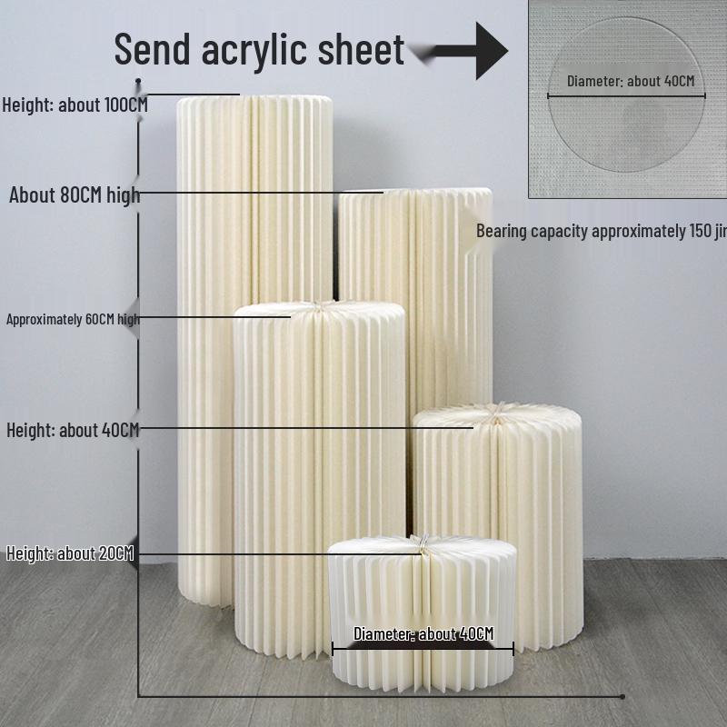 Paper Folding Dessert Table Cake Stands & Wedding Decoration Aisle Markers