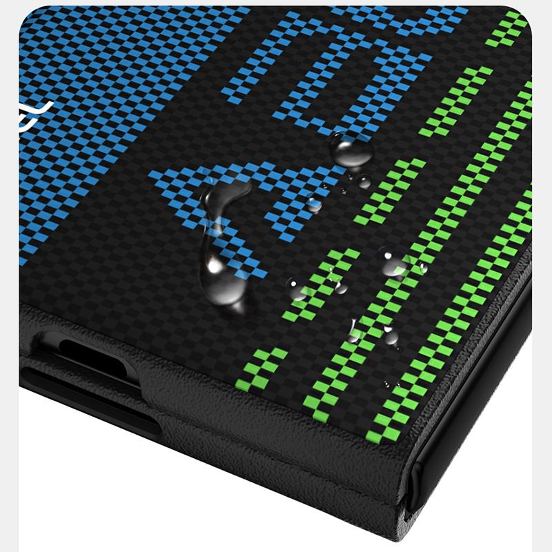 Für Honor Magic V3 Hülle Magsafe Luxuriös Schlank Starr Magnetisch Kabelloses Ladegerät Kohlefaser Faltbare Hülle Abdeckung Anti-Rutsch-Griff