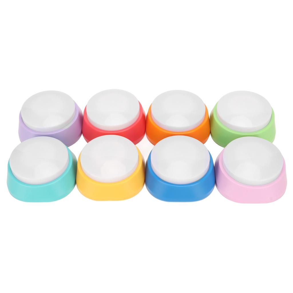 8pcs Voice Recording Button 30 Seconds Recordable Training Buzzers Talking Buttons for Cats Dogs