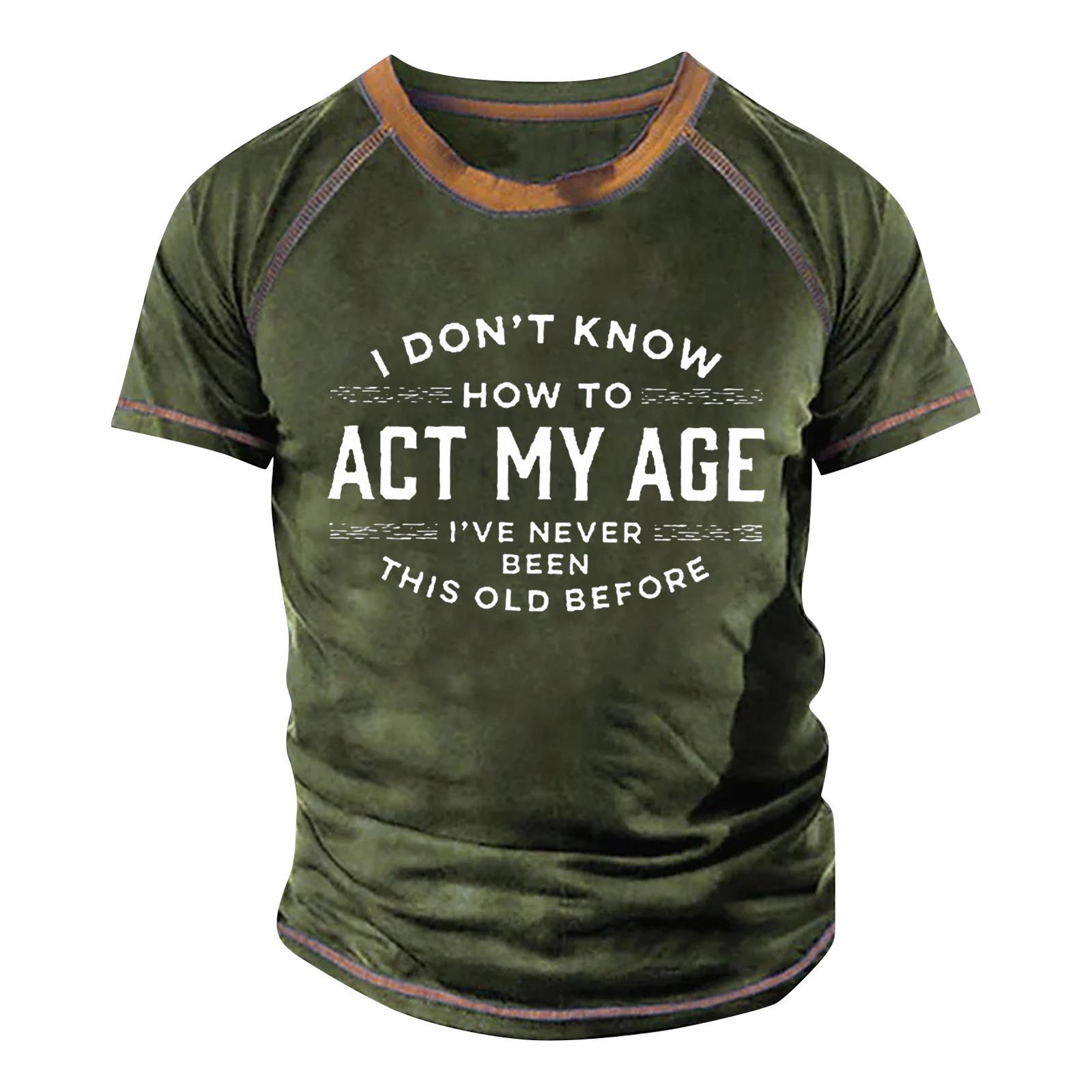 Мужская футболка реглан в стиле ретро с коротким рукавом и круглым вырезом с буквенным — фото 7