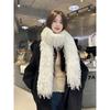 Imitation Ostrich Tassel Versatile Spice Girl Plush Long Hair Scarf Encryption Premium Sense Thickened Warm Scarf Shawl