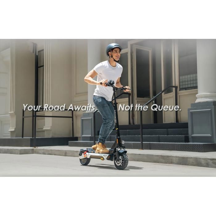 KuKirin M4 Max - Scooter électrique - Moteur 800 W - Batterie 48 V 18,2 Ah - Pneus 10 pouces - Autonomie 65 km