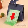 PU Leather Dog Poop Bag Dispenser Hangable Portable Dog Waste Bag Cover Solid Color Puppy Garbage Bags Holder