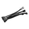 2pcs PWM Fan Extension Cable Professional 4 Pin PC Internal Motherboard Fan Power Extension Cable