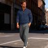 Men's Sweatshirt Suit Men's Solid Color Casual Sports Suit Sweatshirt Suit