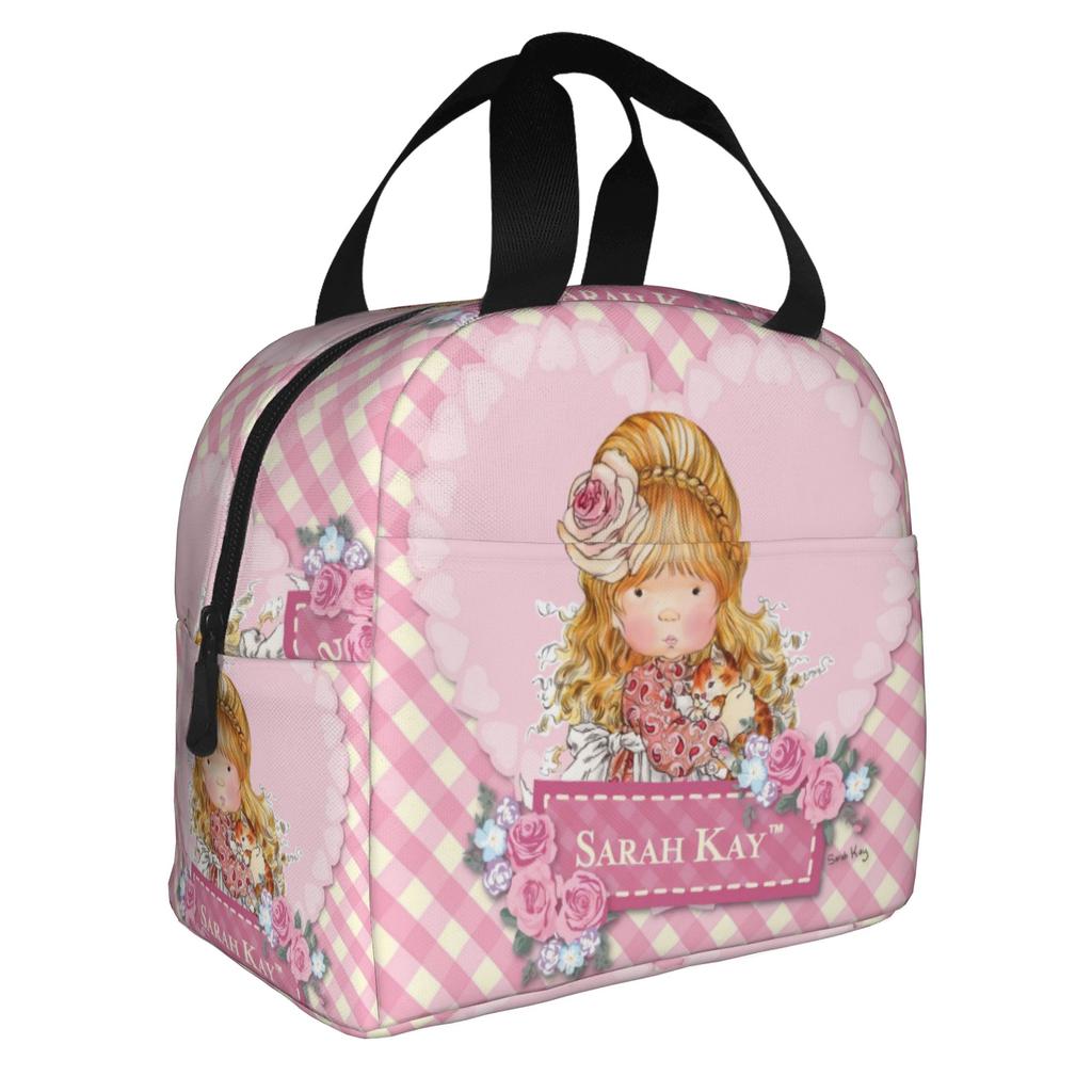 Cartoon S-Sarahs K-Kays Lunch Bag Men Women Kawaii Girl  Cooler Thermal Insulated Lunch Boxes for Adult Office