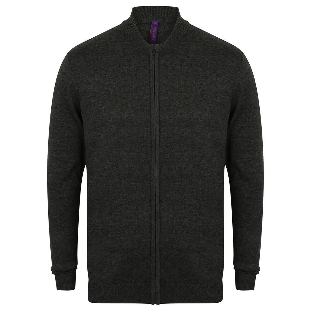 Henbury Unisex Gestrickte Bomberjacke