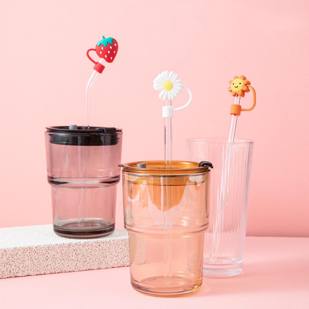 10mm Silicone Straw Plug 3D Straw Tips Cover New Drinking Straw Dust Cap  Water Glass