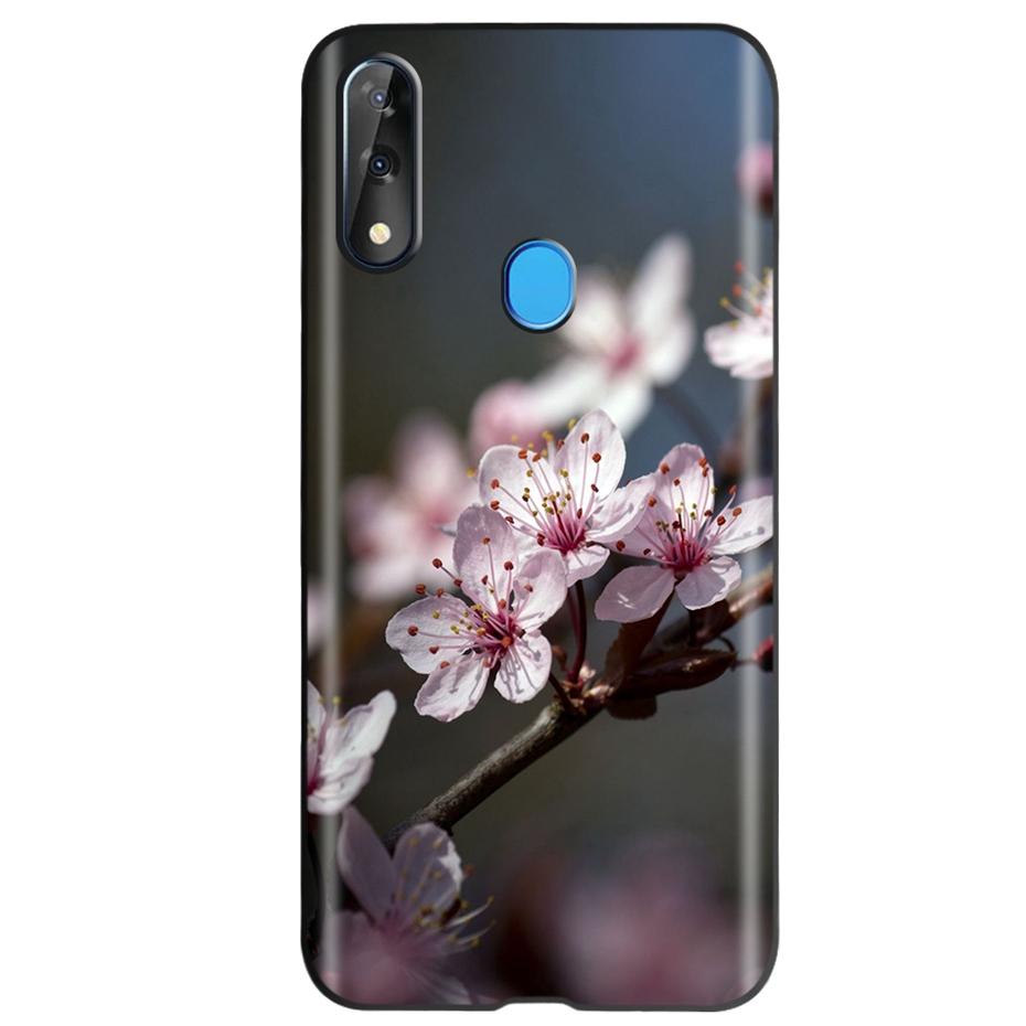 Etui do ZTE Blade V10 Modny Wzór Kwiatowy Serce Etui na Telefon do ZTE Blade V10 Vita V 10 Czarne Silikonowe Miękkie TPU Zderzak