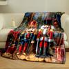 Nutcracker Christmas Blanket Bedroom Blanket for Livingroom Couch Lunch Break Soft Throw for Friend's Festival Gift
