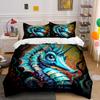 "Enchanted Celestial Seahorse Dreams" Bedding Sets Duvet Covers Pillowcases(1* Duvet Cover 2* Pillowcases Without Duvet Insert)