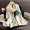 High-End Women's Chinese Style Silk Scarf: Summer Liji Brocade, 90x180, Sun Protection, Perfect Gift Shawl