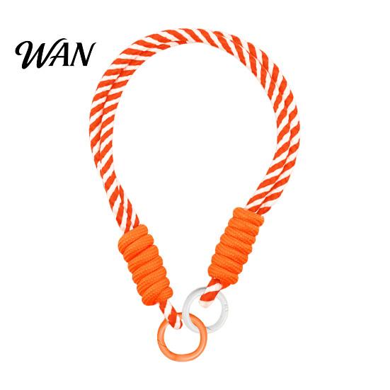 Braided Rope Accessory Pendant Short Wrist Strap with Hanging Ring Outdoor Activity Wear-Resistant Lightweight Lanyard Portable Water Bottles