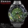 ZEEDA and Automatic Mechanical GMT 40mm Men's Women's Watch, Bezel, 24-Hour Display, Dual-Zone (FLD)