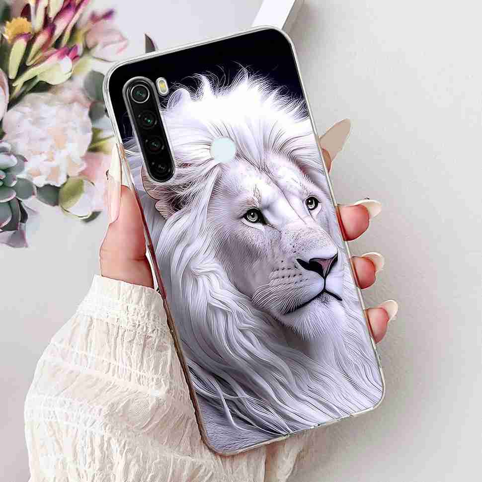 For Xiaomi Redmi Note 8 Case Vintage Dragon Luxury Flower Soft Silicone TPU Cover For Redmi Note8 Note 8T Phone Cases Shockproof