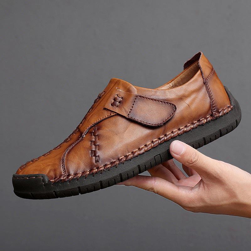 Leather Shoes Men Summer Sneakers Men Tenis Masculino Breathable Moccasins Men