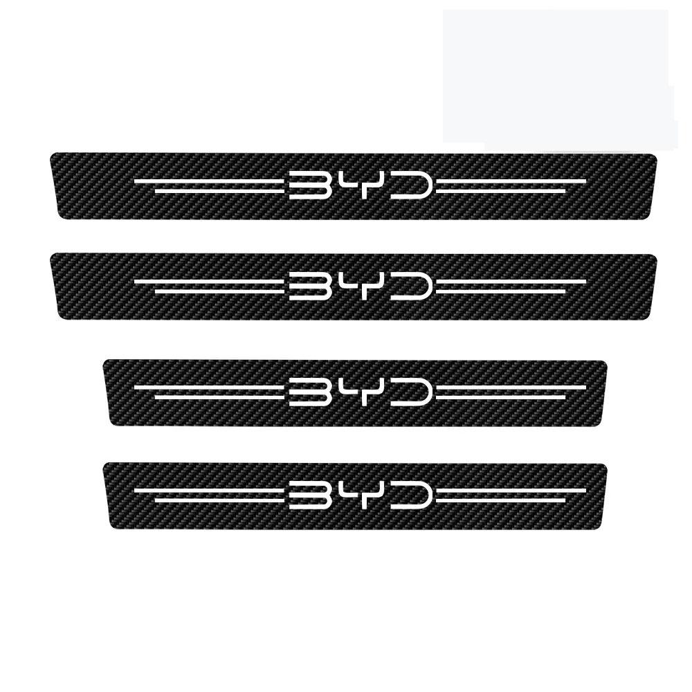 BYD Auto Einstiegsleisten Aufkleber für BYD Atto 3 Yuan Plus Atto 2 Shark Dolphin Surf Dolphin Seal Song Plus Sealion Tang Kohlefaser