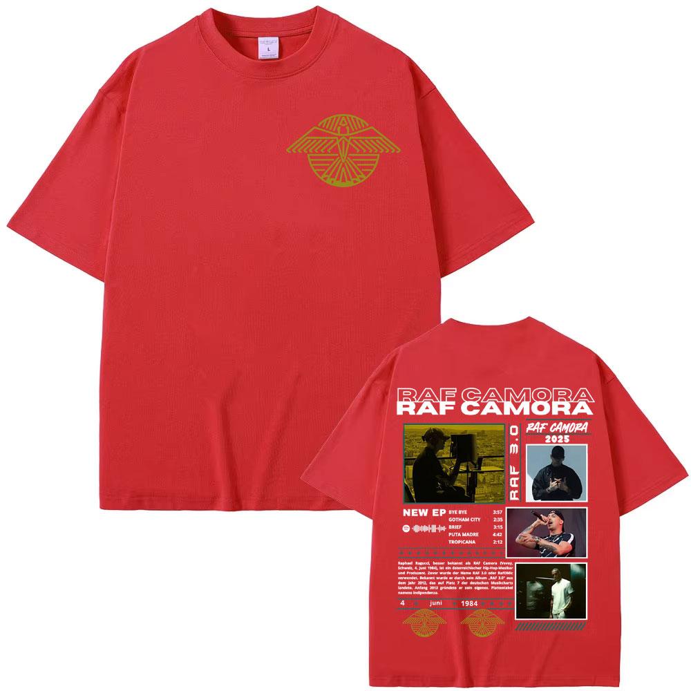 Rapper Raf Camora Tour 2026 Graphic T Shirts Unisexs Clothing Fashion Vintage Oversized Tshirt Casual Comfort  T Shirt