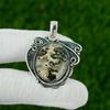 Natural Ocean Jasper Gemstone Pendant Green 925 Sterling Silver Indian Jewelry