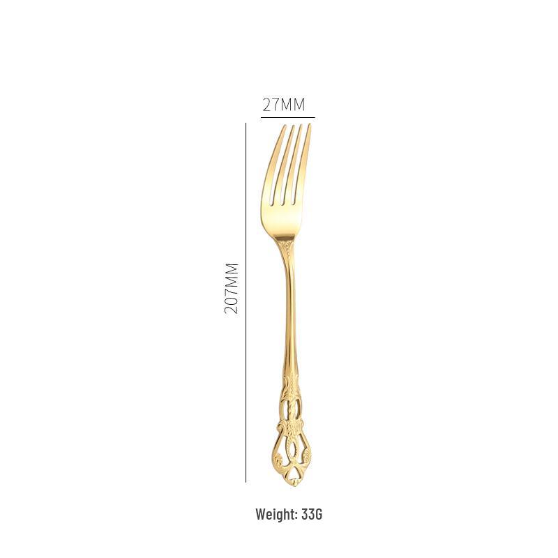 European Style Stainless Steel Steak Knife, Fork, and Spoon Set for Western Restaurant or Household Use