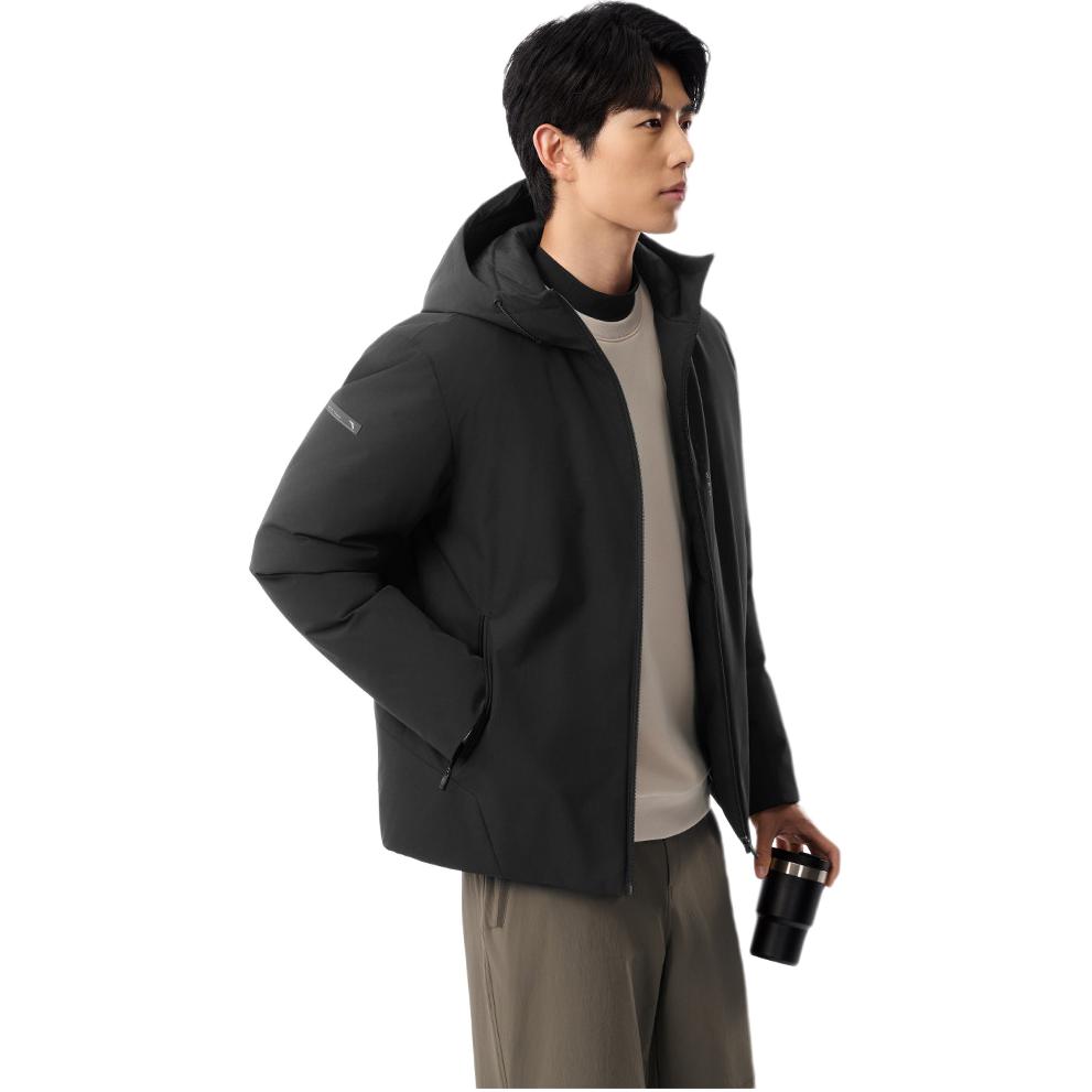 Anta Comprehensive Training Series 2025 Winter Volcanic Rock Six-Degree Core Down Jacket Men Jacket Basic-Black 952547914-2