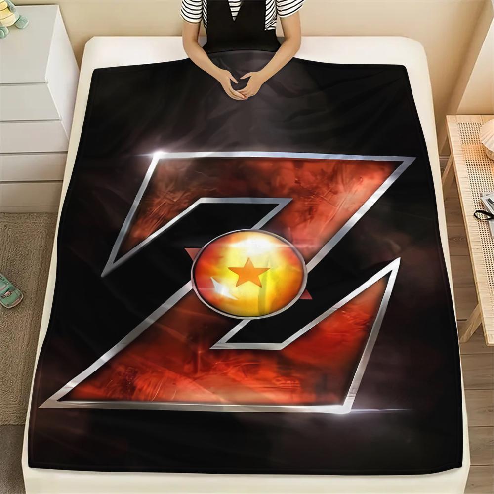 Koc Flanelowy z Nadrukiem Postaci Dragon Ball, Wysokiej Jakości, Wygodny na Wszystkie Pory Roku, Wystrój Domu, Ciepło i Komfort, Idealny na Prezenty Świąteczne