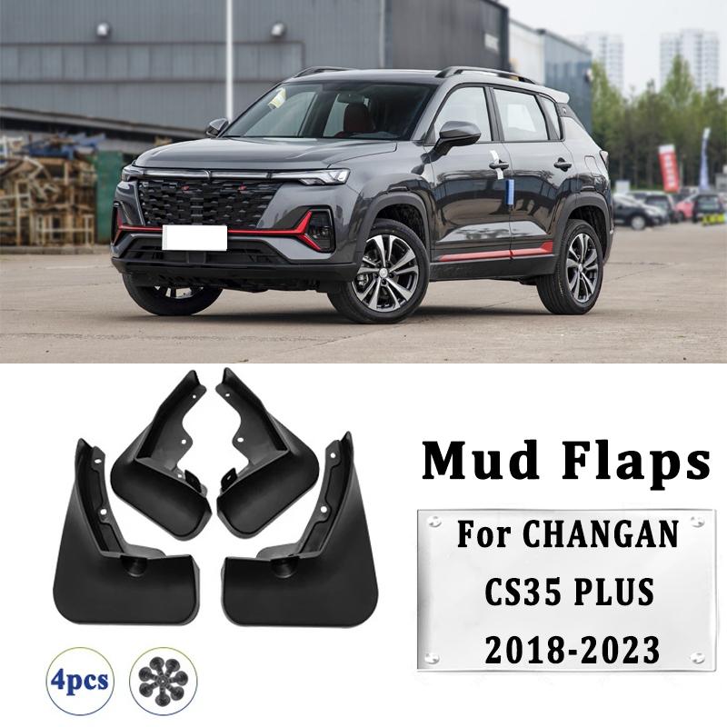 4pcs Car Mud Flaps Fender for CHANGAN CS35 PLUS 2018- Automotive Mudguards, Waterproof, Mud Splashing Prevent Accessories