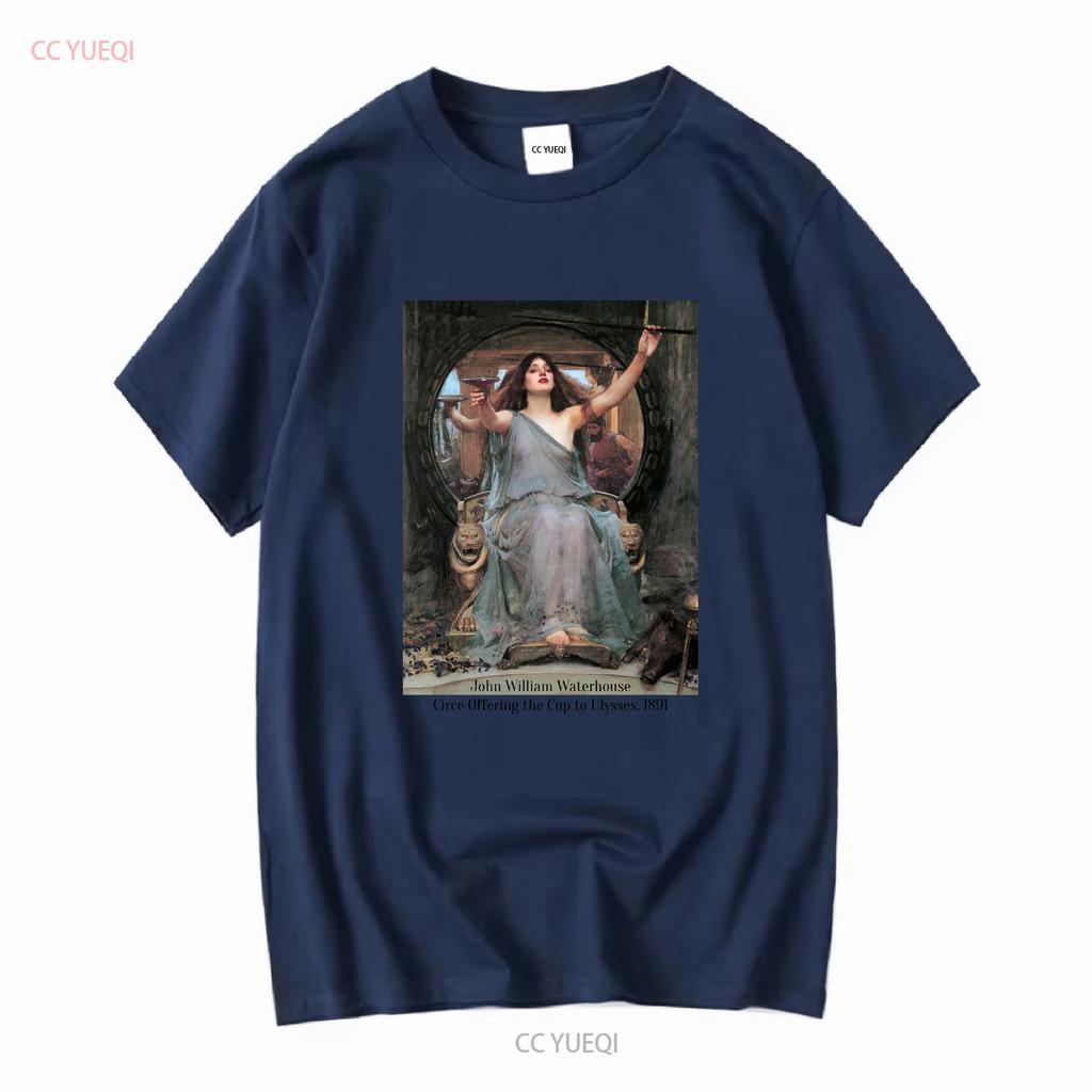 John William Waterhouse Circe Invidiosa T Shirt Long Or Short Sleeves Vintage Washed Versatile Slightly Designer Clothes
